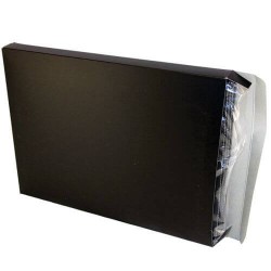 Non Leather Compendiums - A4 Zippered Compendium With Stitched Edges