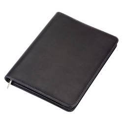 Non Leather Compendiums - A4 Zippered Compendium With Stitched Edges